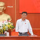 国会民族委员会主席林文敏发表讲话。图自越通社