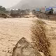 莱州省芒桑乡齐村32号国道山体滑坡路段。图：越通社发