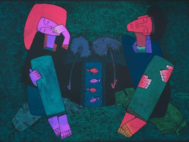 江南画家。图自互联网 江南画家令人印象深刻的木雕画展 ảnh 1