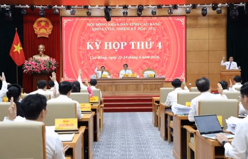 高平省人民议会（2026~2031年任期）第四次会议现场。图自daibieunhandan.vn