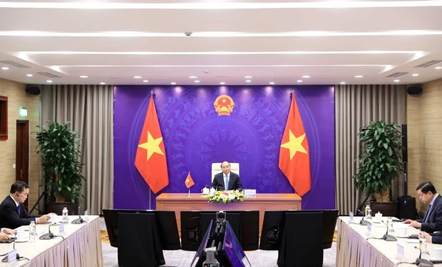 越老柬三国领导人举行视频会谈