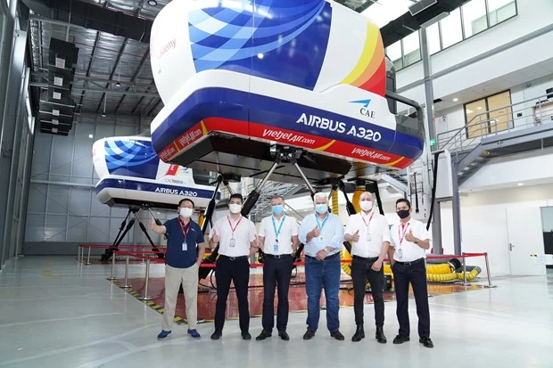 空客越南培训中心与越捷航空公司配合提供空客A320型别等级培训课程