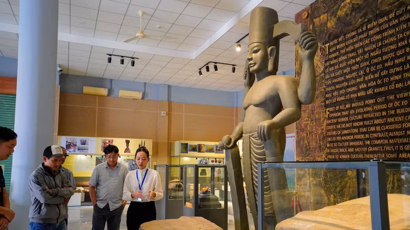 喔㕭文化国家宝物展示区。图自越通社