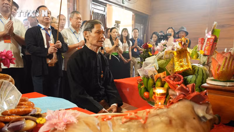 汉娘祭祀仪式。图自越通社
