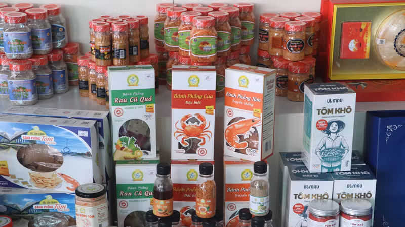 “一乡一品”产品（OCOP）计划实施七年后，金瓯省共有330个OCOP产品。图自越通社