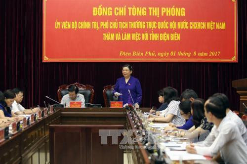 国会副主席丛氏放: 确保国防安全和边境地区安宁是奠边省头等重要的任务