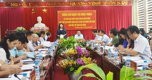 越南国家副主席邓氏玉盛走访高平省