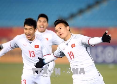 越南U23足球队两名代表入选U23亚洲杯的“最佳阵容”