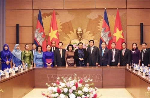 柬埔寨国会代表团对越南进行正式访问