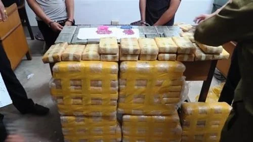 越南破获一起特大毒品运输案并抓获两名犯罪嫌疑人