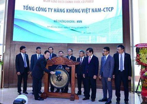 越航14亿多只股票即正式 在胡志明市证券交易所上市交易