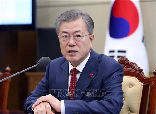 韩国总统文在寅对柬埔寨进行正式访问