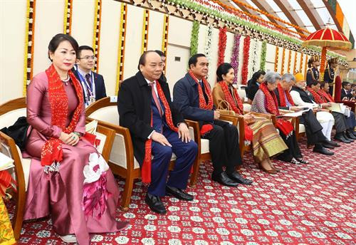 越南政府总理阮春福出席庆祝印度第69个共和日阅兵式