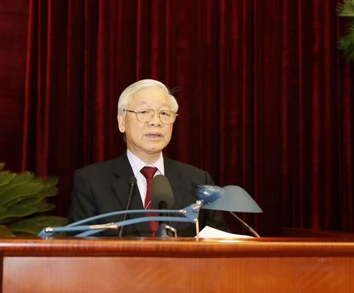 越共第十二届中央委员会召开第九次全体会议