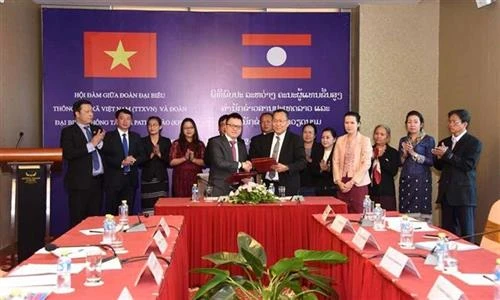 越通社与老挝巴特寮通讯社合作提高新闻质量