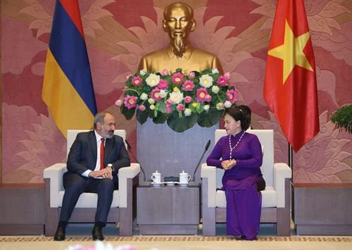 越南国会主席阮氏金银会见亚美尼亚总理帕希尼扬