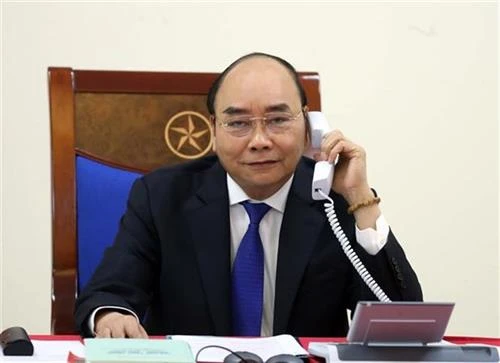 越南政府总理阮春福与澳大利亚总理通电话