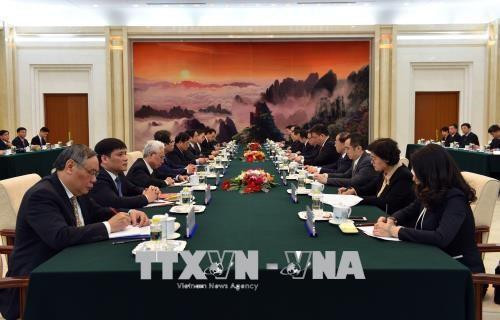 越南共产党代表团对中国进行工作访问