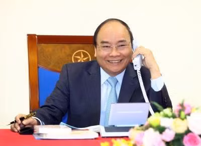 阮春福总理通电话祝贺教练朴恒绪以及越南U23足球队