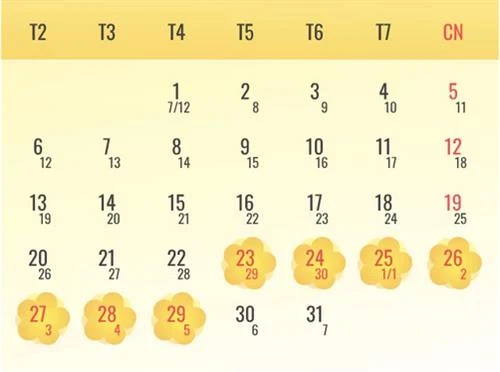 越南政府总理批准2020庚子年春节7天假方案