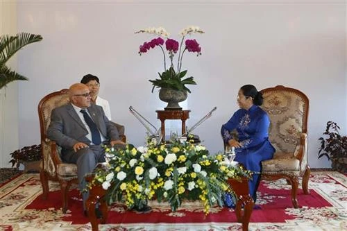 胡志明市市委副书记武氏蓉会见古巴革命保护委员会主席