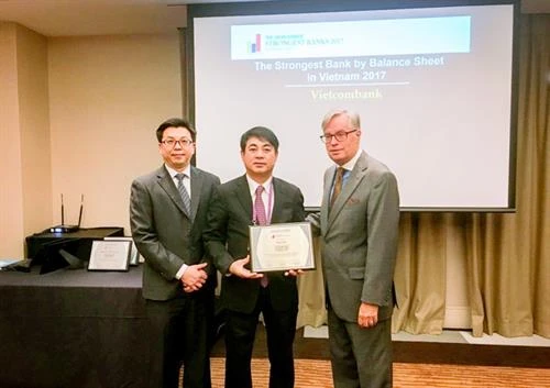 Vietcombank获评“2017越南资产负债表最强银行”