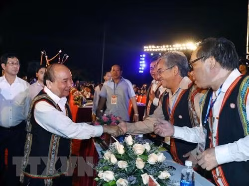 阮春福参加2018年西原锣铮文化节