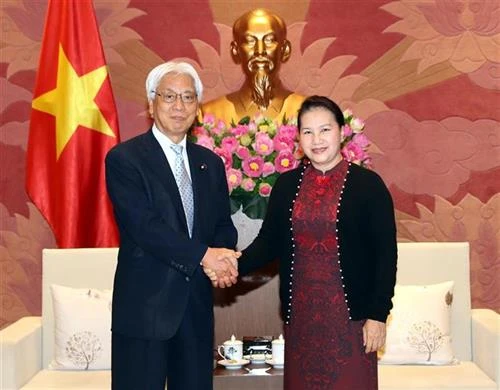 阮氏金银会见日本参议院副议长小川敏夫