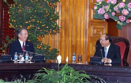 越南政府总理阮春福会见日本与湄公河经济合作委员会主席