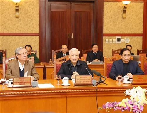 越共中央总书记、国家主席阮富仲主持中央书记处会议—全国欢庆2020年庚子春节