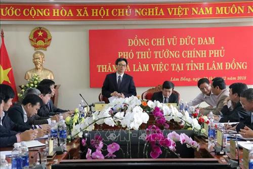 越南政府副总理武德儋一行深入林同省进行考察