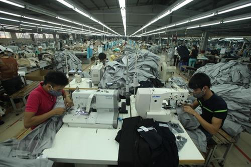 资料图:纺织品服装是越南对美出口额最高的商品。图自越通社 资料图:纺织品服装是越南对美出口额最高的商品。图自越通社