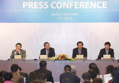 亚太议会论坛第26届年会组委会举行新闻发布会。（图片来源：越通社）