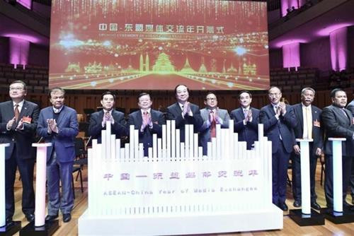 中国—东盟媒体交流年开幕式。图自越通社