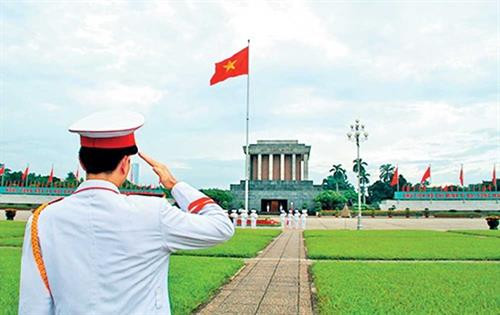 保护胡志明陵墓的 “御林军”。图自互联网