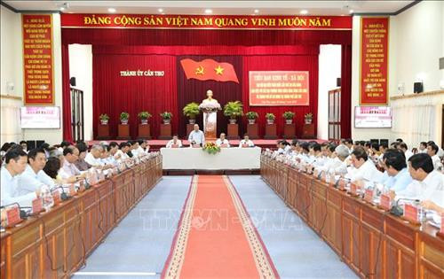 会议场景。图自越通社 会议场景。图自越通社