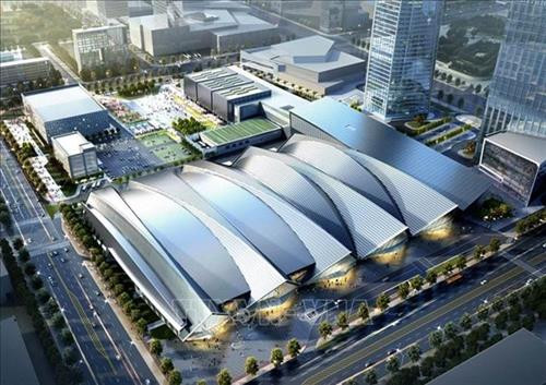 韩国仁川市松岛国际会展中心 图自越通社