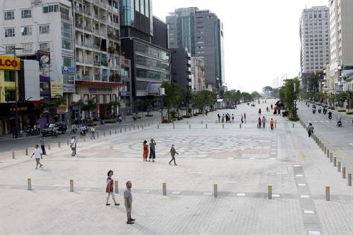 阮惠步行街。（图片来源：越通社）