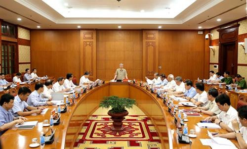 会议场景。图自越通社 会议场景。图自越通社