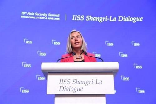 欧盟外交与安全政策高级代表兼欧盟委员会副主席费德丽卡·莫盖里尼。图自Europost