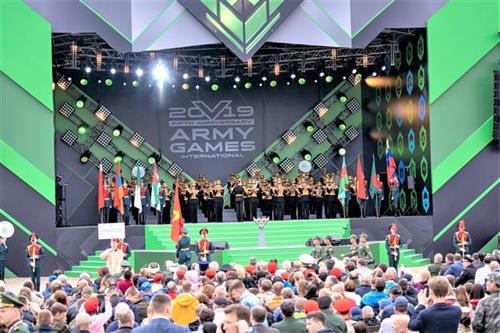 2019年国际军事比赛（Army Games 2019）在俄罗斯莫斯科爱国者会展中心举行。图自越通社