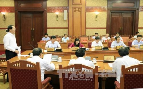 产大光主席主持召开中央司法改革指导委员会第三次会议。越通社记者颜创 摄