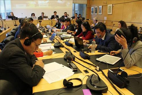 会议场景。图自越通社