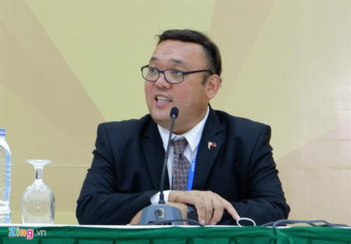 菲律宾总统发言人哈里·罗克（Harry Roque）。（图片来源于互联网）