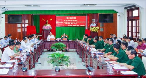 2015—2017年配合制度落实2年总结会议场景。（图片来源：越通社）