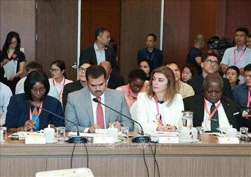 中东非洲国家驻越外交使团的代表。图自越通社