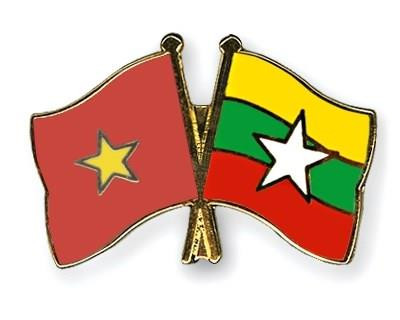 附图：越南与缅甸国旗。（图片来源：因特网）