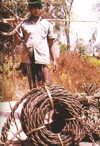 埃地族男人一般都穿着兜裆裤。