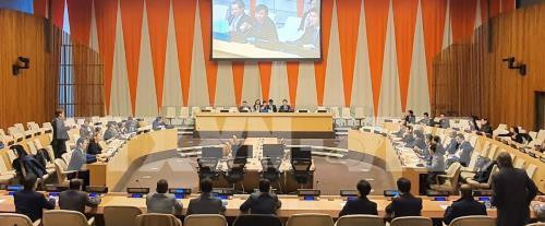 会议场景。图自越通社 会议场景。图自越通社