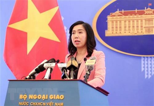 越南外交部发言人黎氏秋姮。 图自越通社